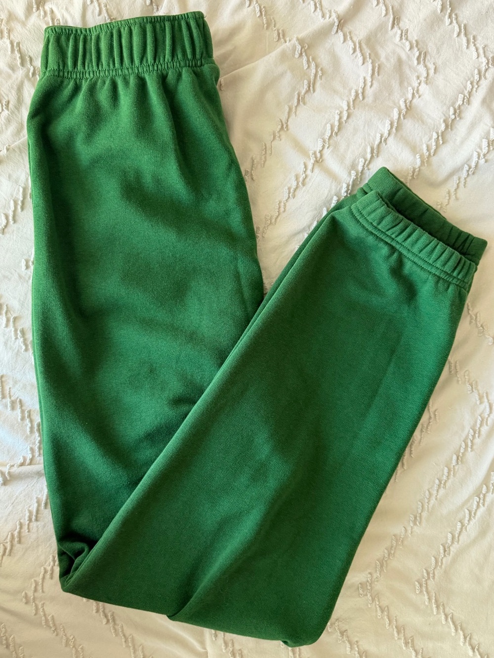 Aritzia Green Airy Fleece Boyfriend Swears